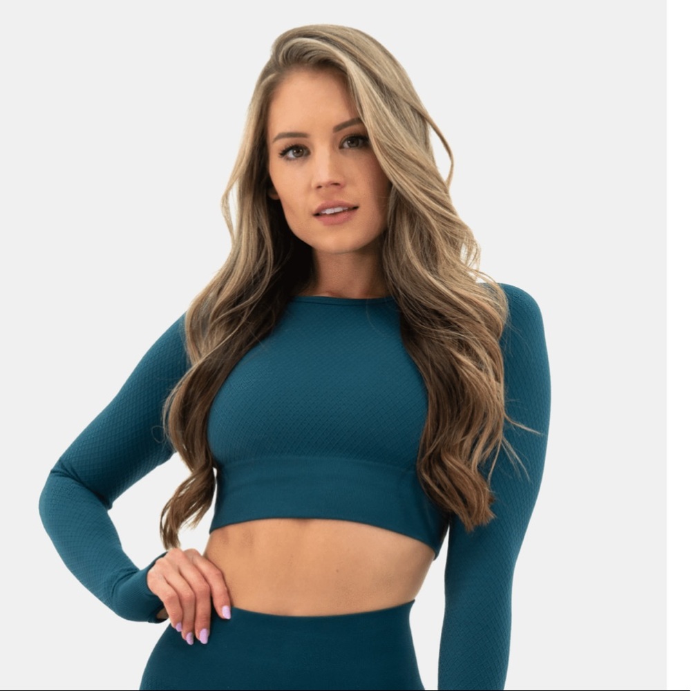 Balance Athletica Quartz cropped long sleeve top